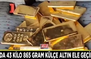 Van’da 43 kilo 865 gram külçe altın ele geçirildi