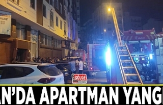 Van’da apartman yangını