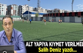 Alt yapıya kıymet verilmelidir