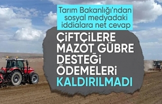 Bakanlıktan 'mazot ve gübre desteği kalktı'...