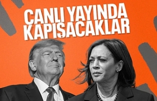 Donald Trump ile Kamala Harris canlı yayında kozlarını...