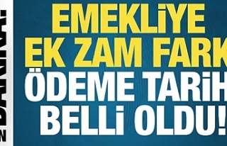 Emekliye ek zam farkı ödeme tarihi belli oldu!