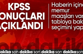 KPSS lisans sonuçları açıklandı