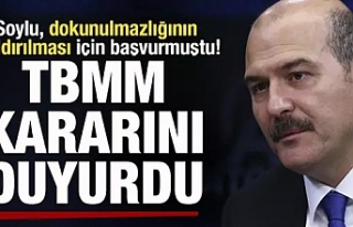 TBMM'den Süleyman Soylu kararı!