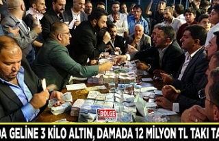 Van'da geline 3 kilo altın, damada 12 milyon...