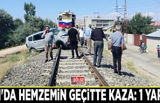 Van'da hemzemin geçitte kaza: 1 yaralı