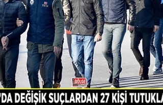 Van’da değişik suçlardan 27 kişi tutuklandı