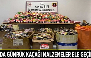 Van’da gümrük kaçağı malzemeler ele geçirildi