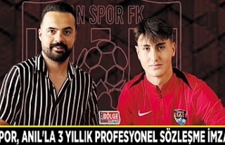 Vanspor, Anıl'la 3 yıllık profesyonel sözleşme...