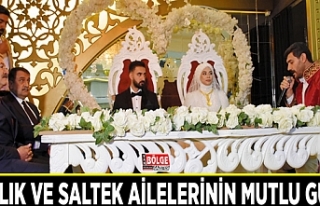 Yazlık ve Saltek ailelerinin mutlu günü