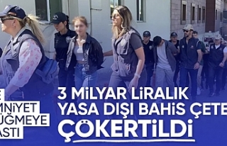 3 milyar liralık yasa dışı bahis operasyonu