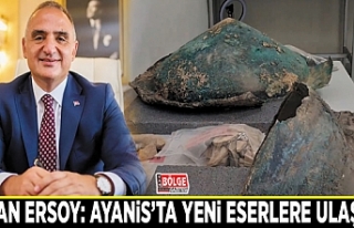 Bakan Ersoy: Ayanis'ta yeni eserlere ulaşıldı