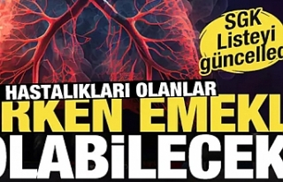 Bu hastalıklara sahip olanlar erken emekli olabilecek!