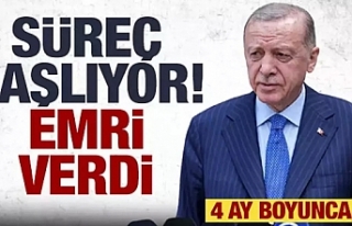 Cumhurbaşkanı Erdoğan emri verdi!