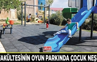 Diş fakültesinin oyun parkında çocuk neşesi...