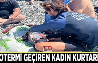 Hipotermi geçiren kadın kurtarıldı