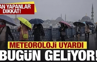 Meteoroloji'den hava durumu uyarısı