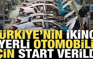 Türkiye'nin ikinci yerli otomobili için start...