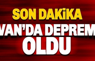 Van'da 3,2 büyüklüğünde deprem!