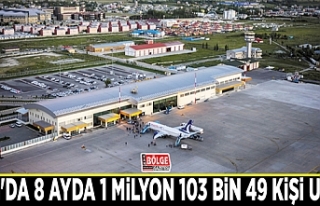 Van'da 8 ayda 1 milyon 103 bin 49 kişi uçtu