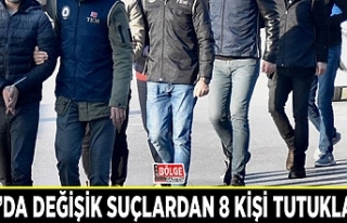 Van’da değişik suçlardan 8 kişi tutuklandı