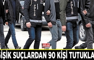 Van’da değişik suçlardan 90 kişi tutuklandı