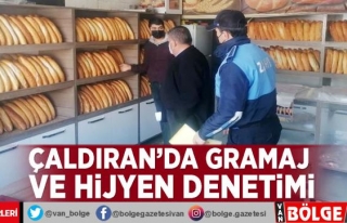 Çaldıran'da gramaj ve hijyen denetimi