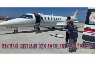Van'daki hastalar için ambulans uçak devrede...