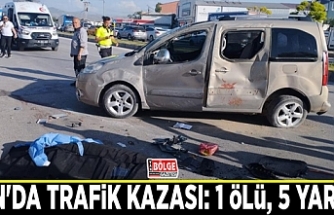 Van'da trafik kazası: 1 ölü, 5 yaralı