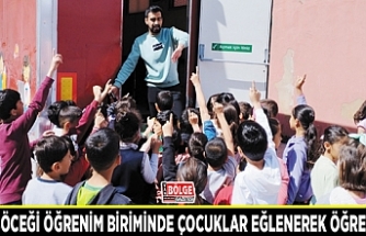 Ateşböceği öğrenim biriminde çocuklar eğlenerek öğreniyor