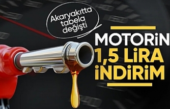 Motorin fiyatlarında indirime gidildi