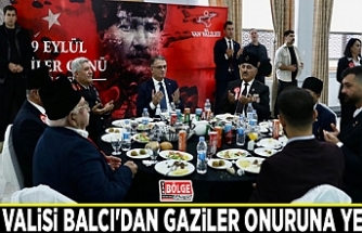 Vali Balcı’dan gaziler onuruna yemek