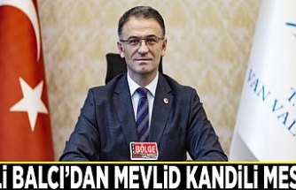 Vali Balcı’dan Mevlid Kandili Mesajı